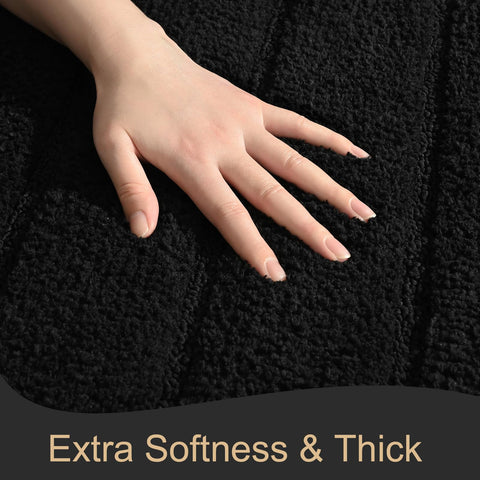AROGAN striped design bath rug enhances bathroom style and texture