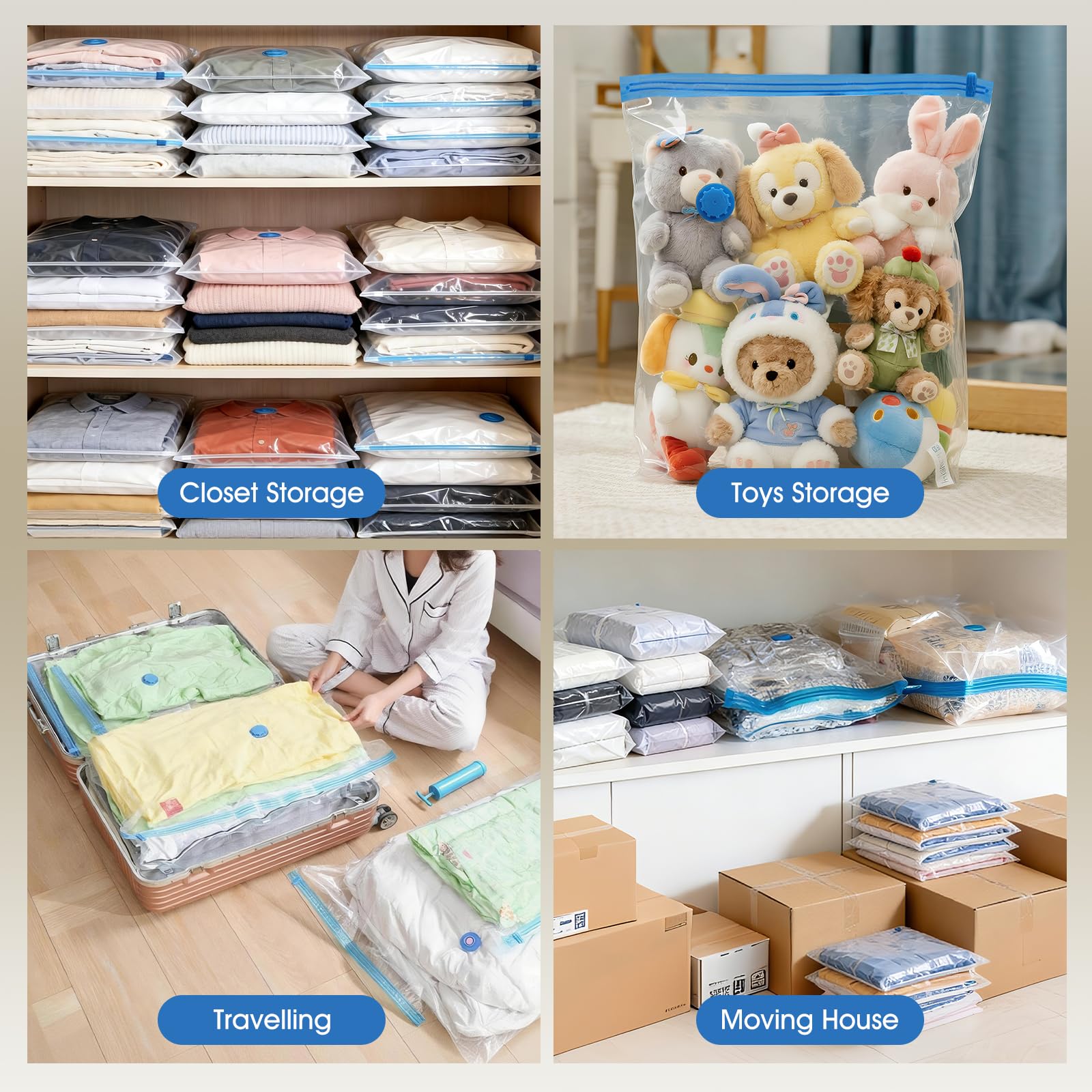 AROIC travel and home storage solution suits dorms, trips, and organized closets.