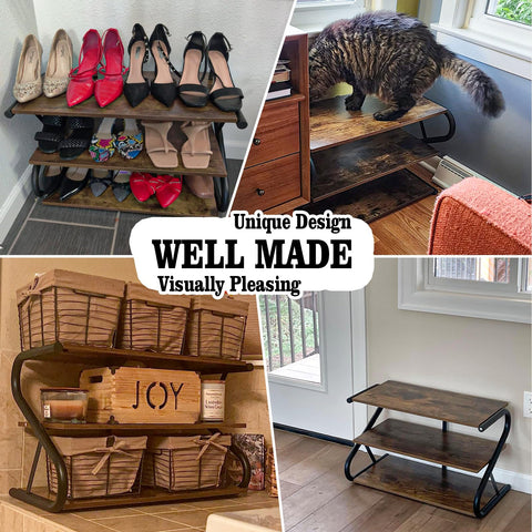 Each shelf holds up to 22 pounds, sturdy for daily use.