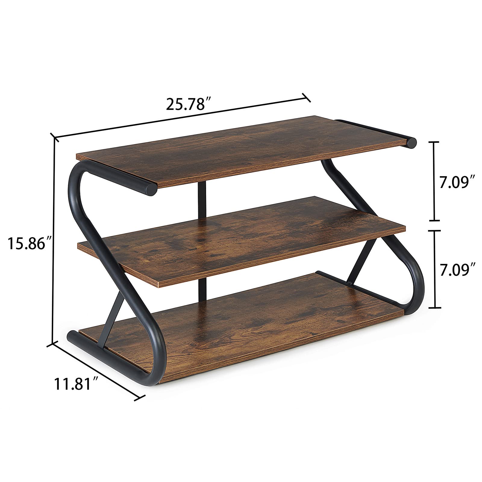 Aroktake S-shape design from the side, space-saving and stylish for compact spaces.