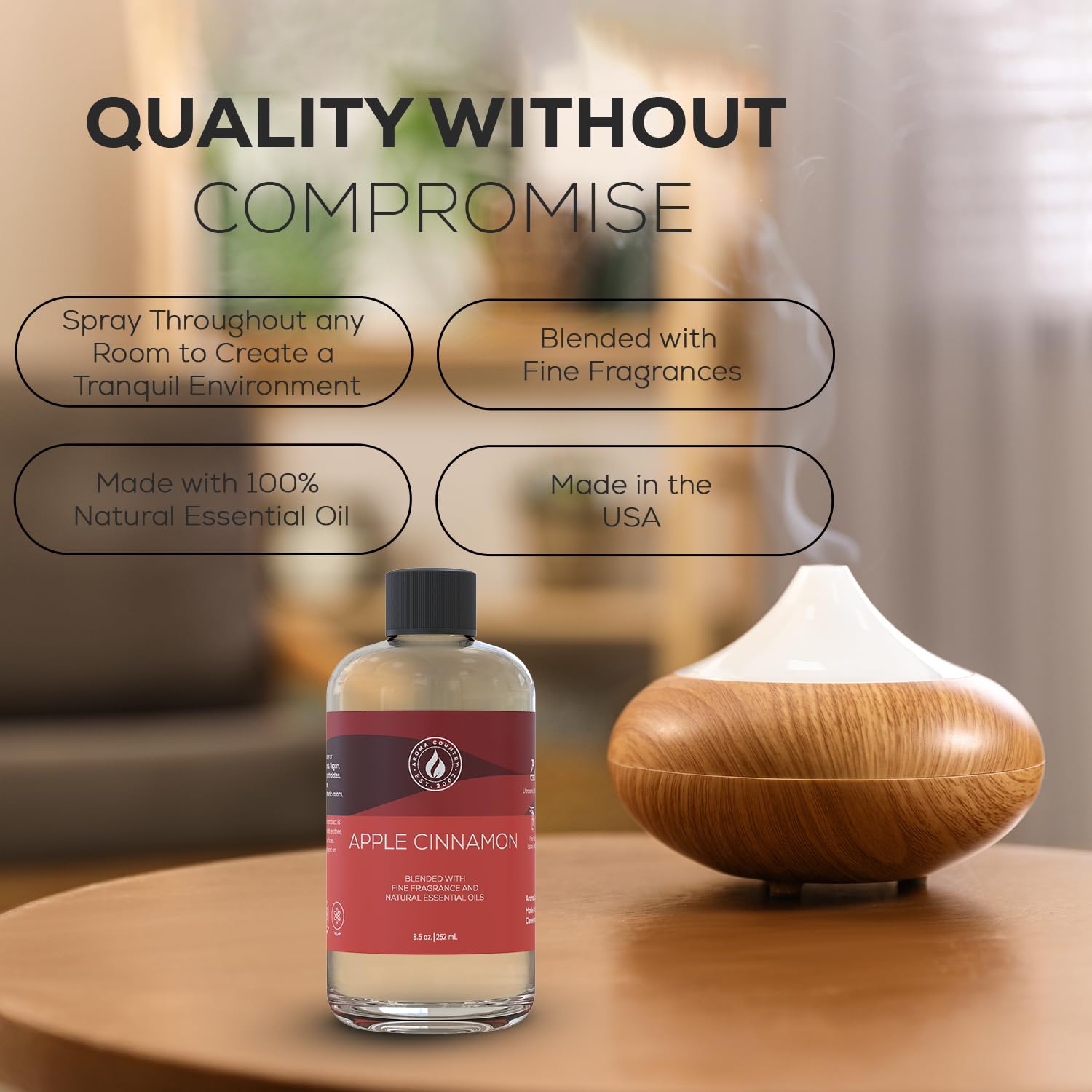 AROMA COUNTRY Apple Cinnamon diffuser oil refills fit all diffusers.