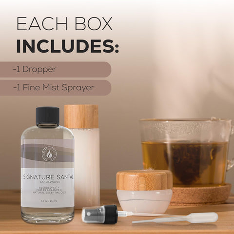 AROMA COUNTRY diffuser oil bottle shown with mist sprayer for flexibility