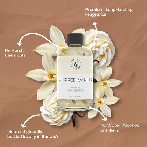 AROMA COUNTRY Whipped Vanilla bottle mist spray for quick fragrance refresh.