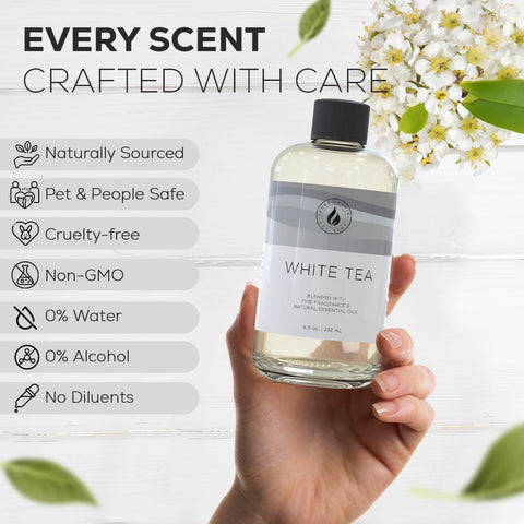 AROMA COUNTRY White Tea Diffuser Oil room spray use creates fresh atmosphere instantly.