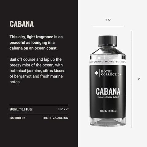 Aroma360 Cabana diffuser room scene showing hotel-inspired luxury ambiance for relaxation