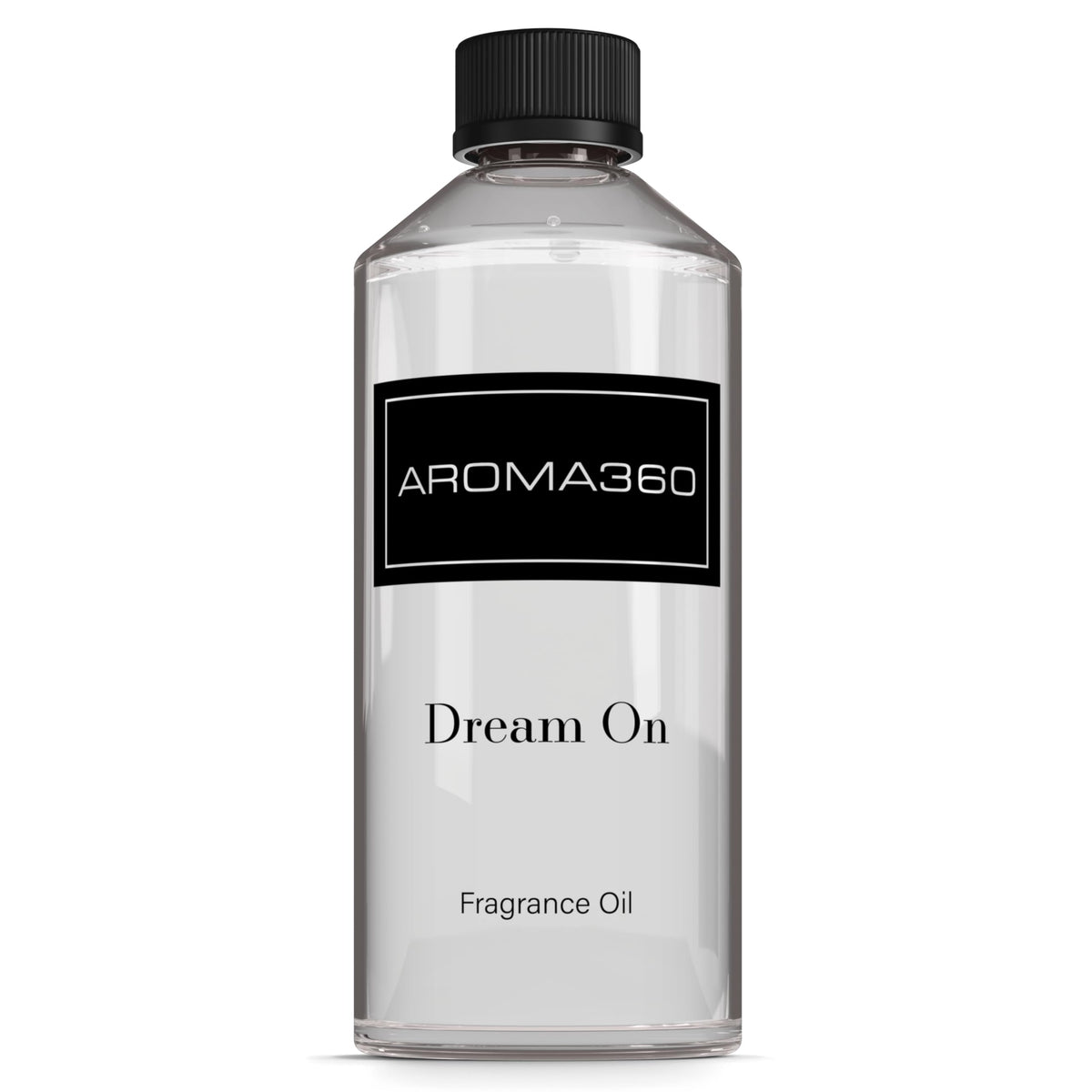 Aroma360 Dream On fragrance oil bottle front view for diffuser use.