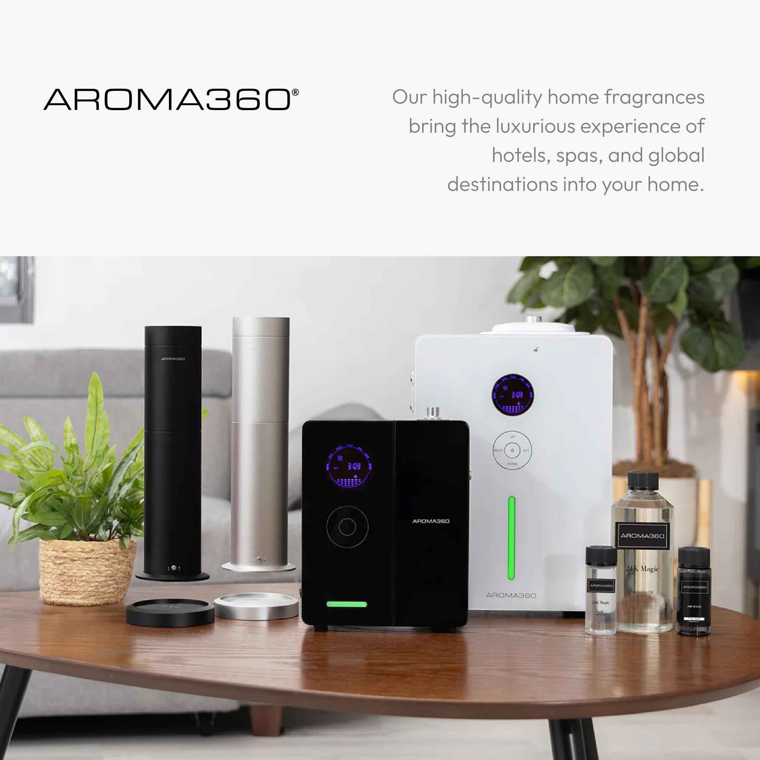 Aroma360 My Way diffuser in office for focused workdays