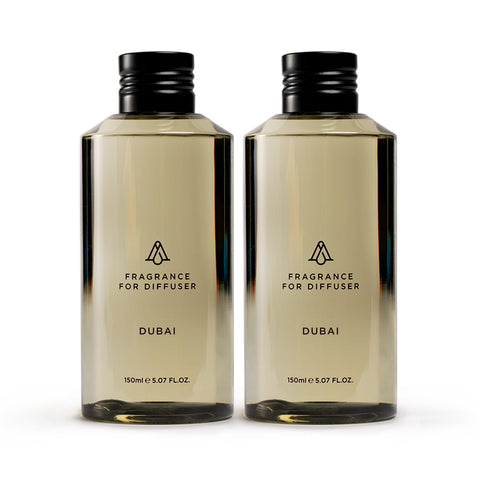 AROMAPLAN Dubai 2-pack bottles—front view, hotel-grade fragrance.