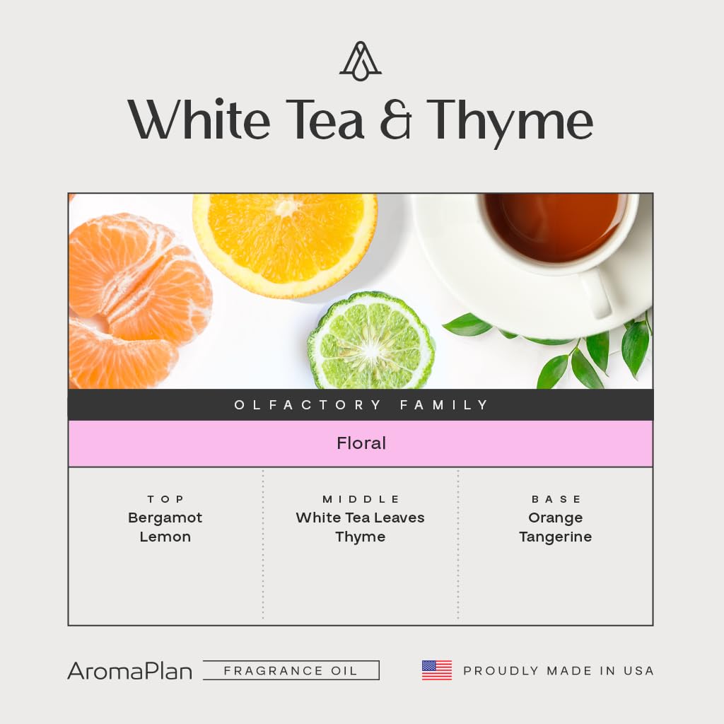 AROMAPLAN White Tea & Thyme diffuser setup showcasing luxurious fragrance for hotel-like ambiance.