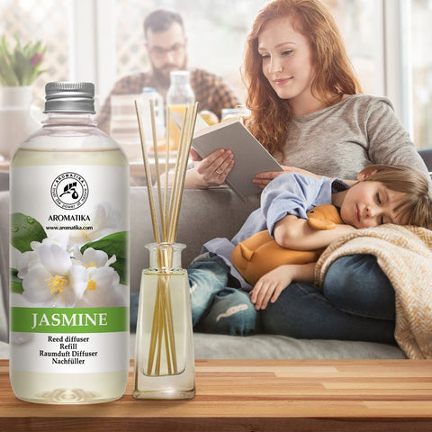 Diffuser refill in a room scene for spa-like home ambiance