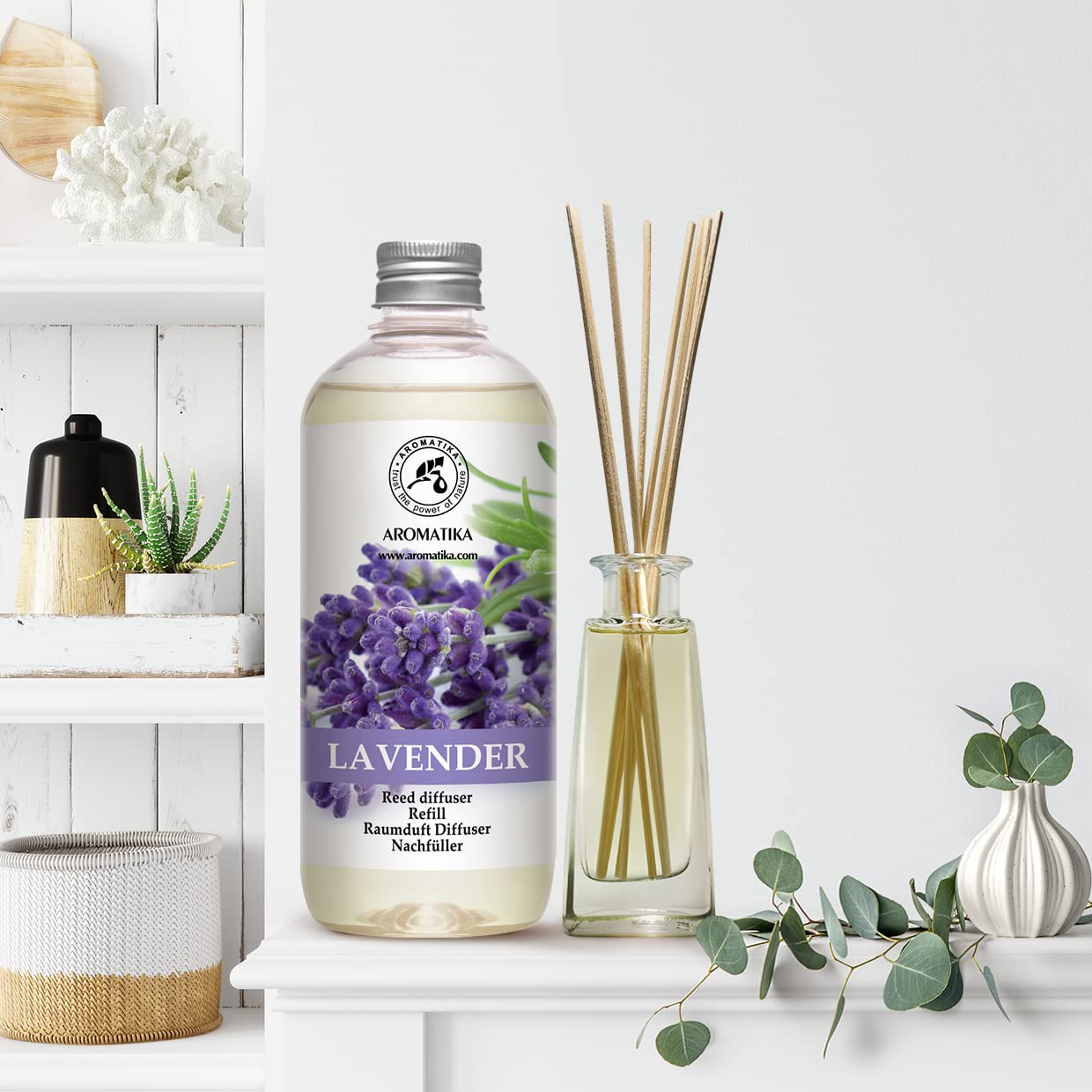 AROMATIKA lavender oil vial ready for quick aromatherapy in any room.
