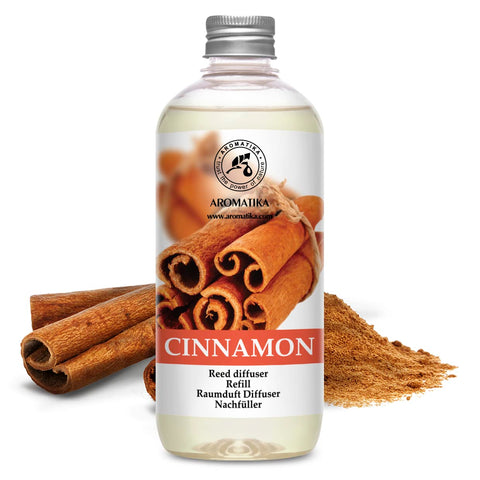 AROMATIKA Natural Cinnamon Oil provides a warm aroma for home or office