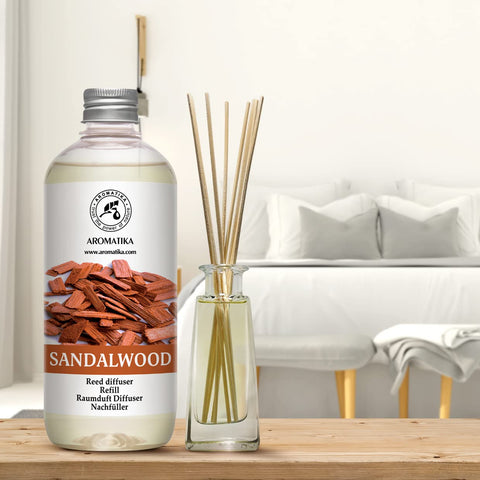 AROMATIKA sandalwood diffuser in foyer greets guests with inviting aroma.