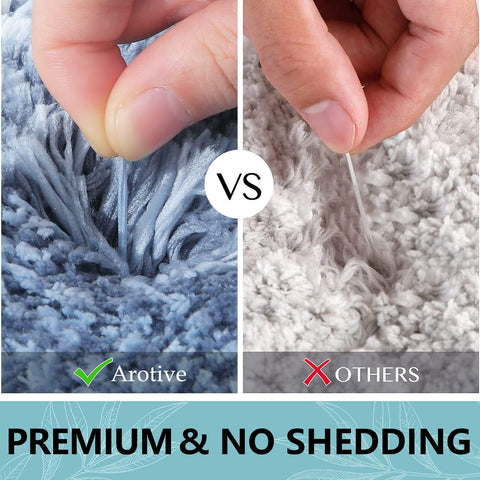 Arotive machine washable bath rug easy cold-water cleaning.