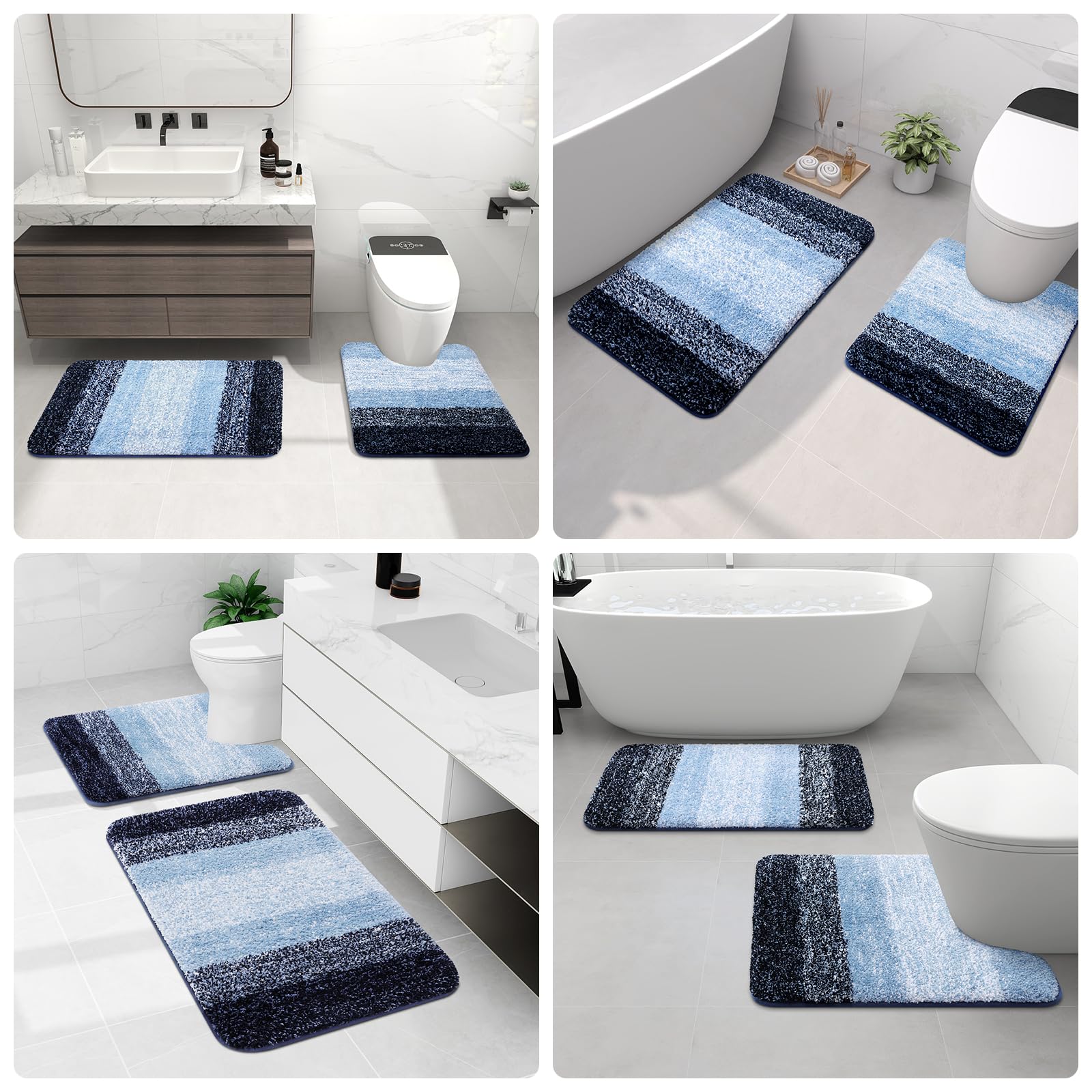 Arotive microfiber rug suited for bathrooms, kitchens, and entryways
