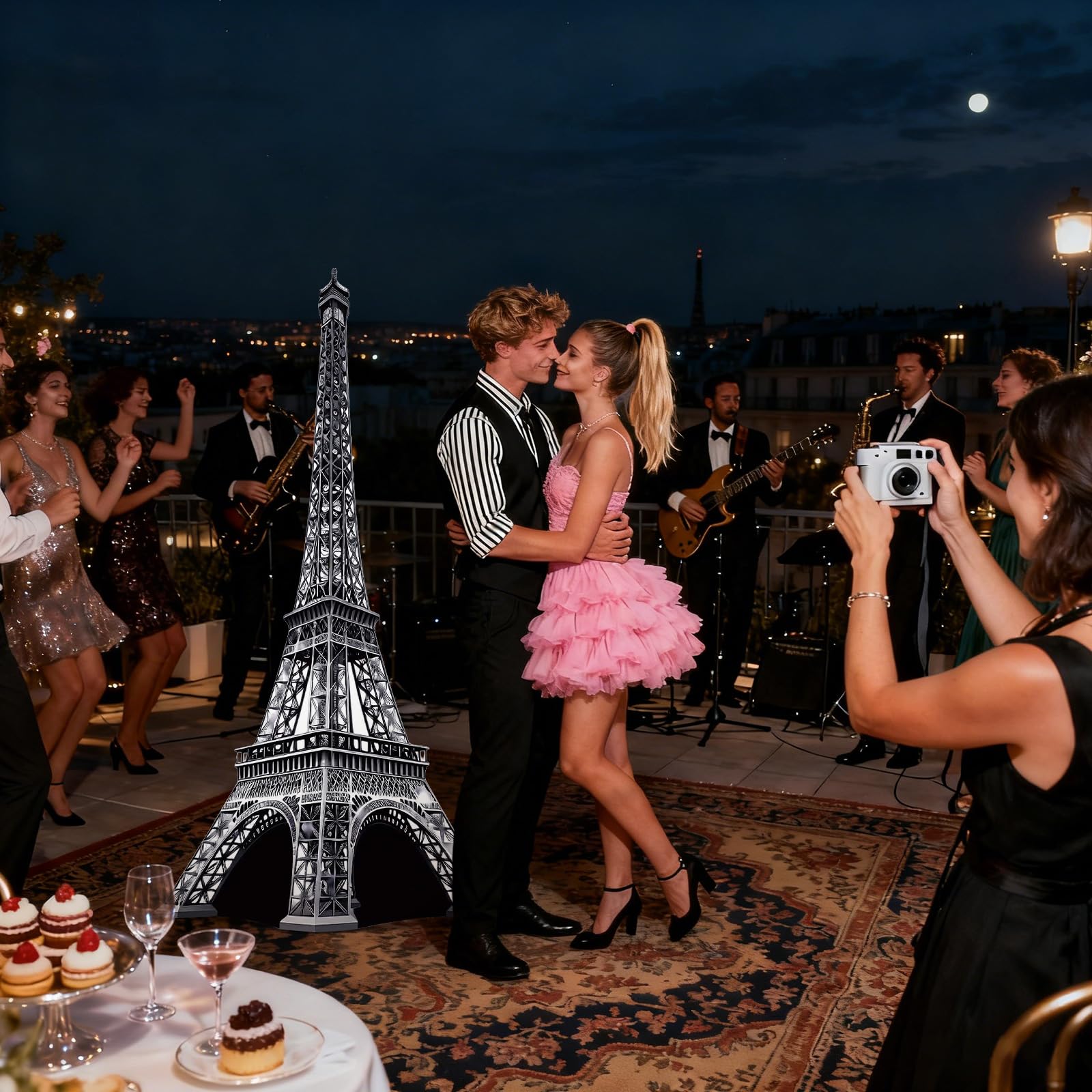 ARQRHTLY Life-size Eiffel Tower display for classrooms and exhibits.