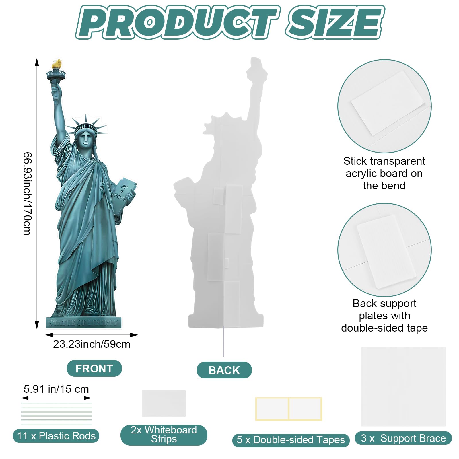 ARQRHTLY NYC-themed photo prop for group photos at patriotic events