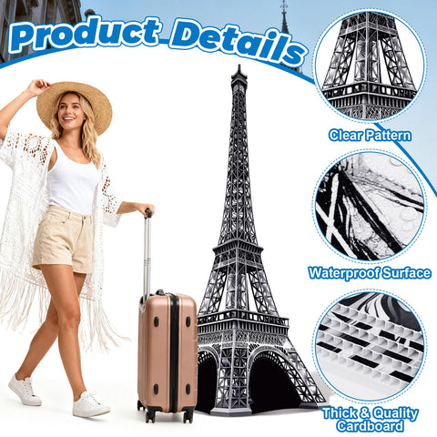 ARQRHTLY Paris-themed photo prop enhances events with iconic skyline.