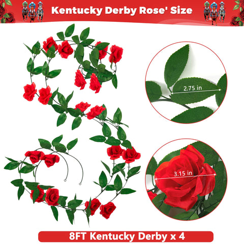 Arrowom derby rose vine 8ft for versatile decorating around venues.