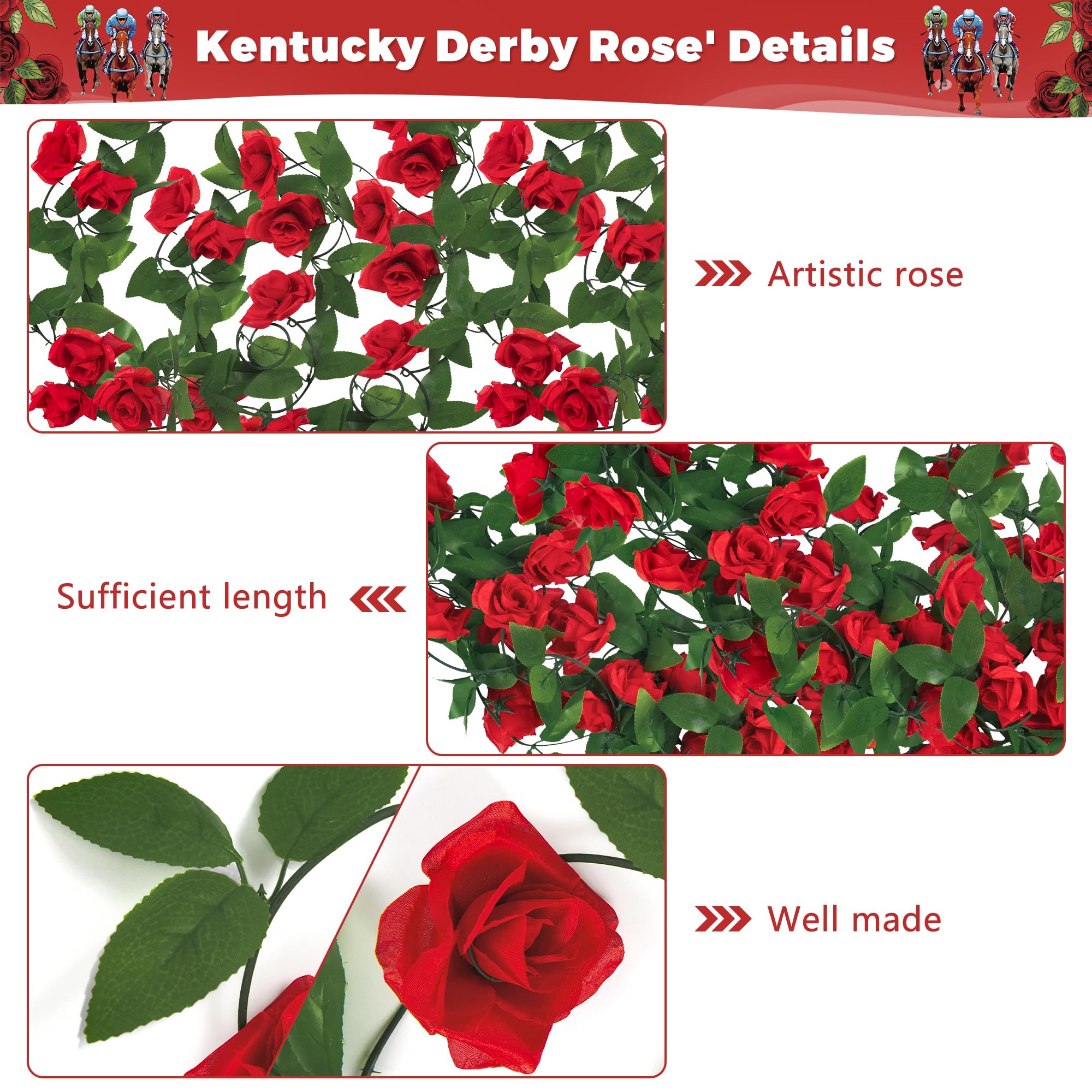 Arrowom Derby Roses flexible stems for creative installations