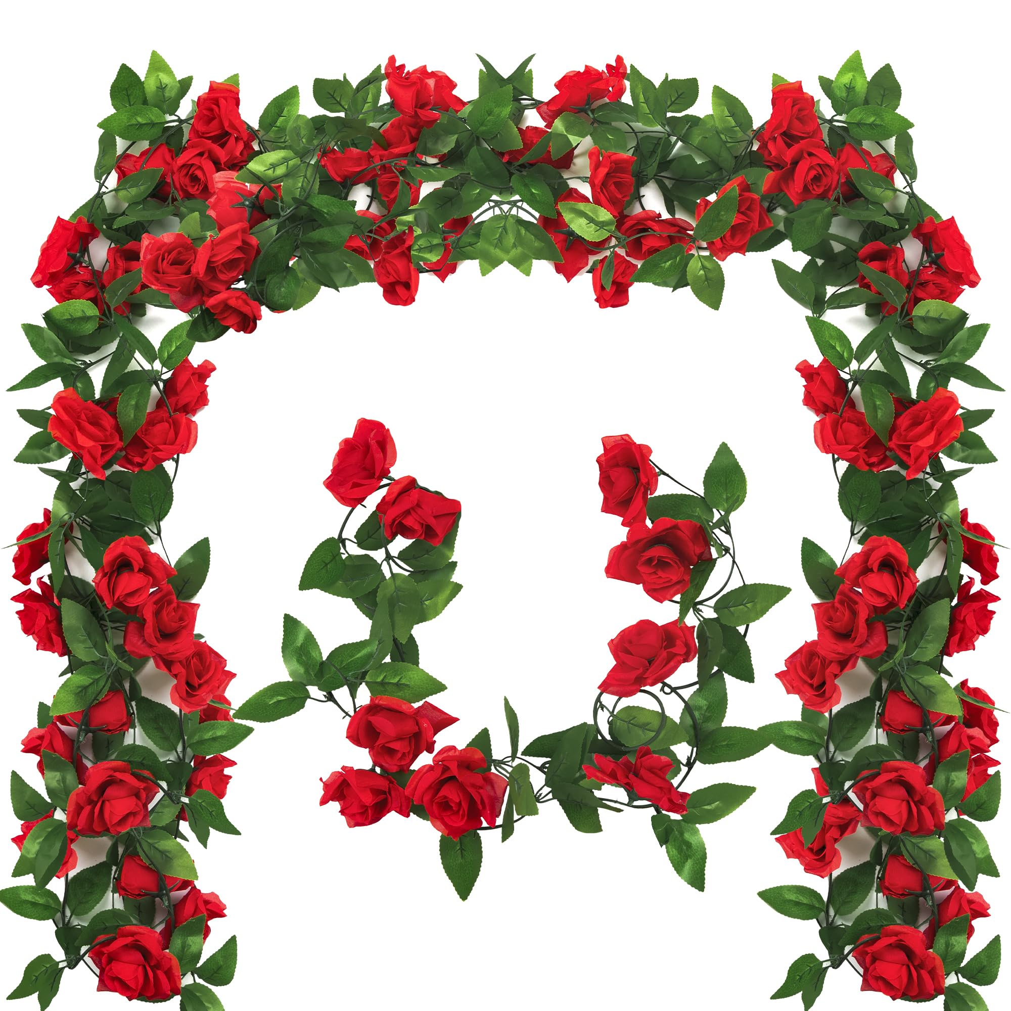 Arrowom Derby Roses 8ft vine with nine blooms for backdrops