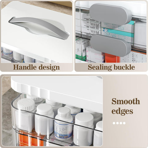 Reinforced lid buckle and grip ensure contents stay secure.