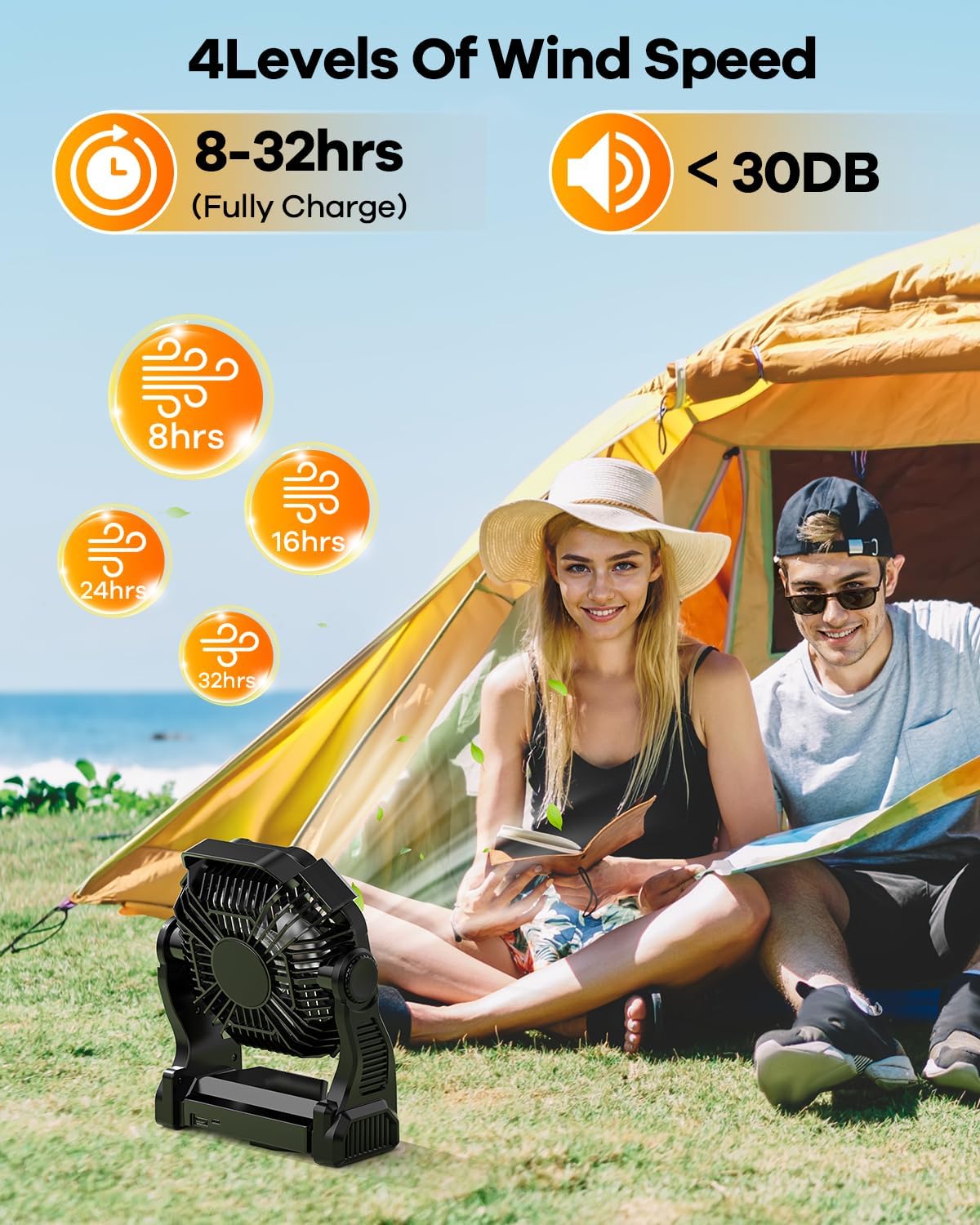 Art In Real LED lantern mode at night provides a gentle glow for late-night camping.