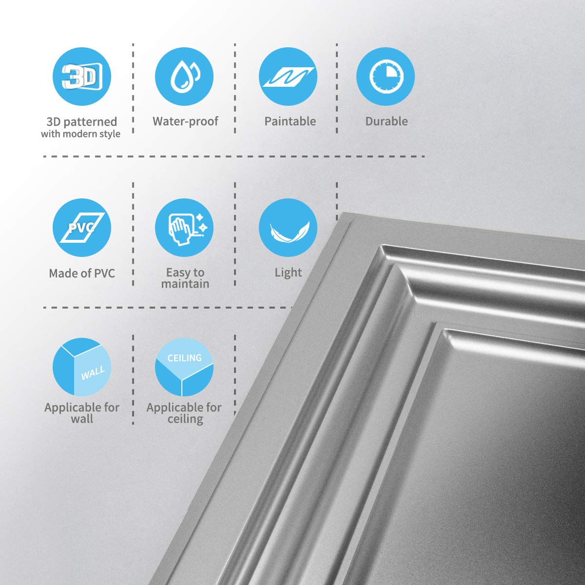 Art3d 12-pack tiles cover up to 48 sq ft