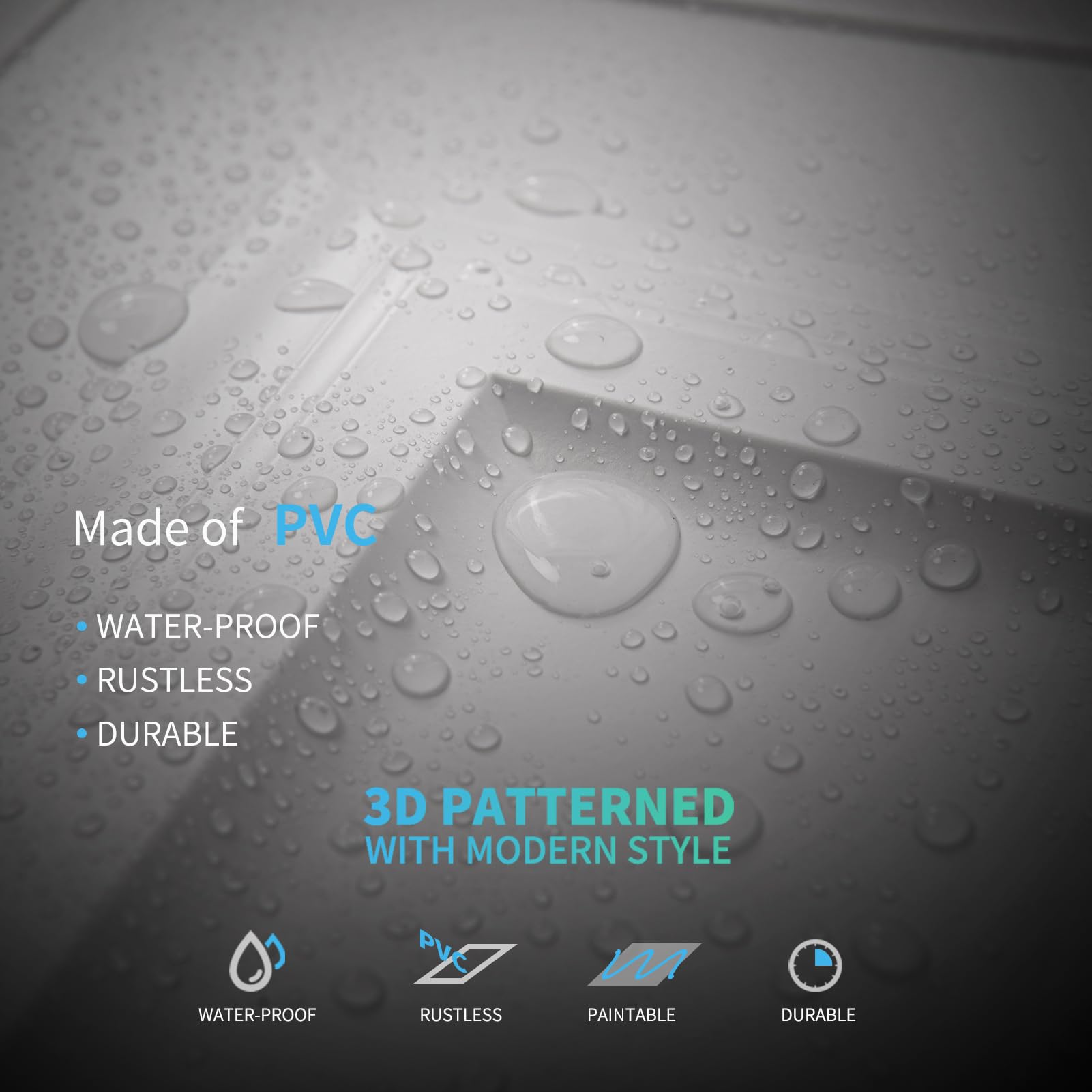 Art3d 3D design adds modern depth and style.