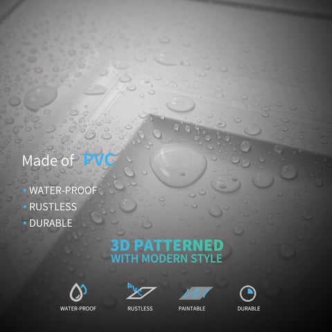 Art3d 3D design adds modern depth and style.