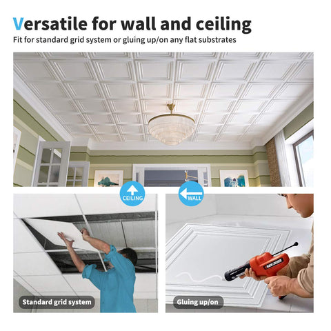 Art3d 3D-design tiles ideal for ceiling or wall decoration