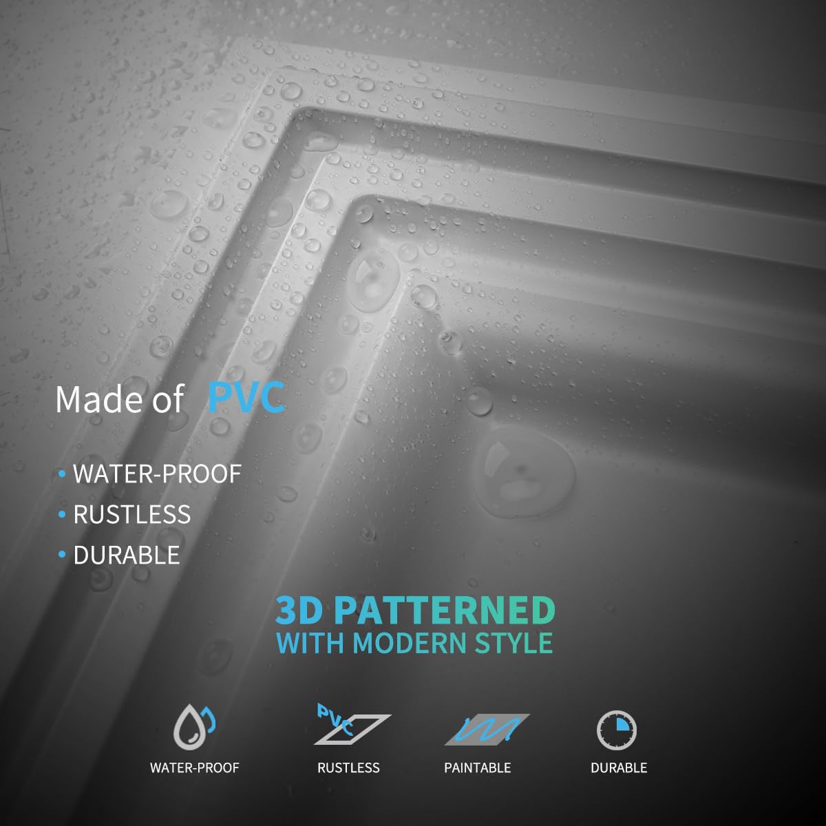 Art3d drop ceiling tiles paintable surface for color customization.