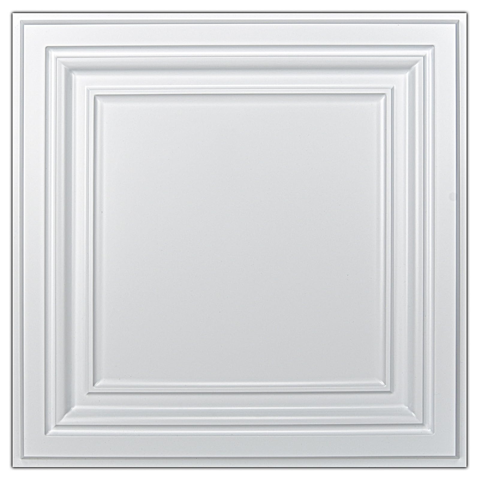 Art3d PVC ceiling tiles 24x24 in white for durable ceiling coverage