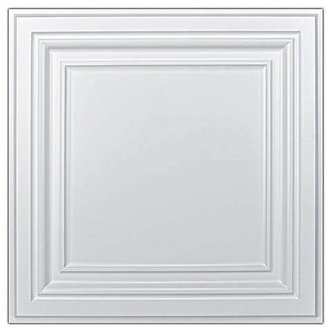 Art3d PVC ceiling tiles 24x24 in white for durable ceiling coverage
