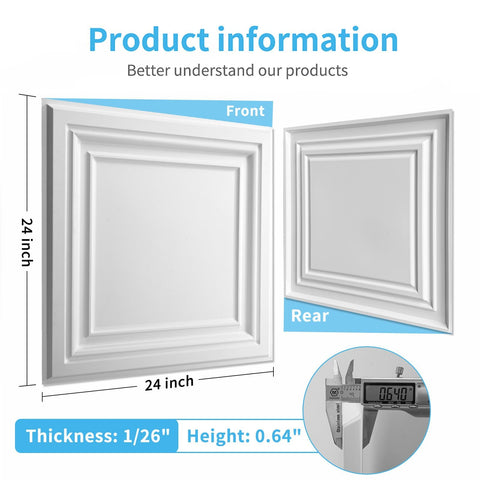 Art3d PVC ceiling tiles are paintable and easy to cut