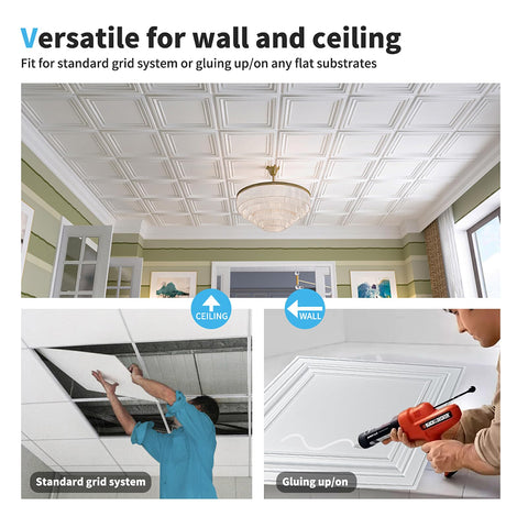 Art3d PVC ceiling tiles resist water and corrosion