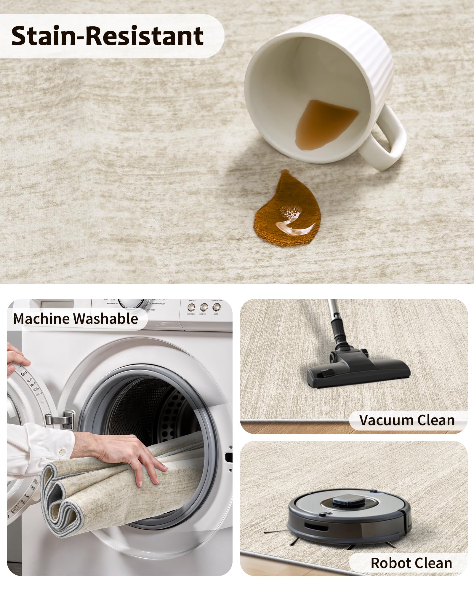 Art&Tuft hypoallergenic runner helps maintain a clean, pet-friendly space.