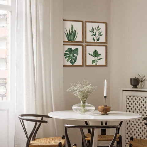 ArtbyHannah dual-style frames allow swapping botanical prints with photos
