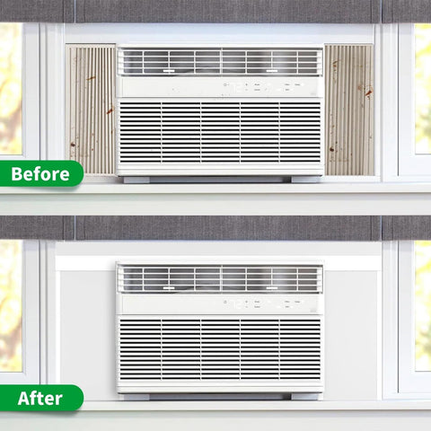 Artclaim Surround Insulation Panel installed on a window demonstrates edge-to-edge sealing.