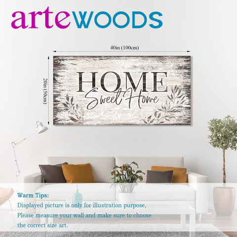 arteWOODS Home Sweet Home adapts to hallways, kitchens, and entryways.