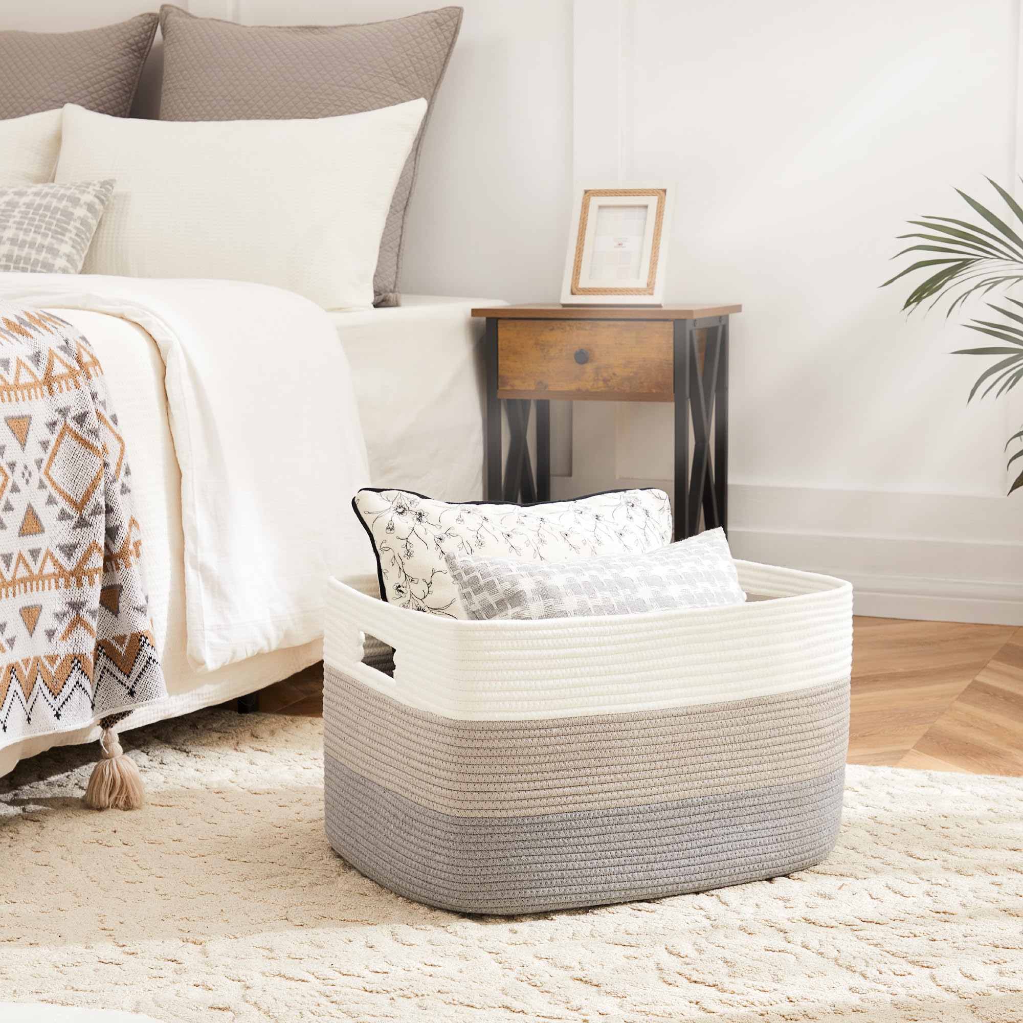 Artfeel cotton rope basket designed for nursery and toy organization.