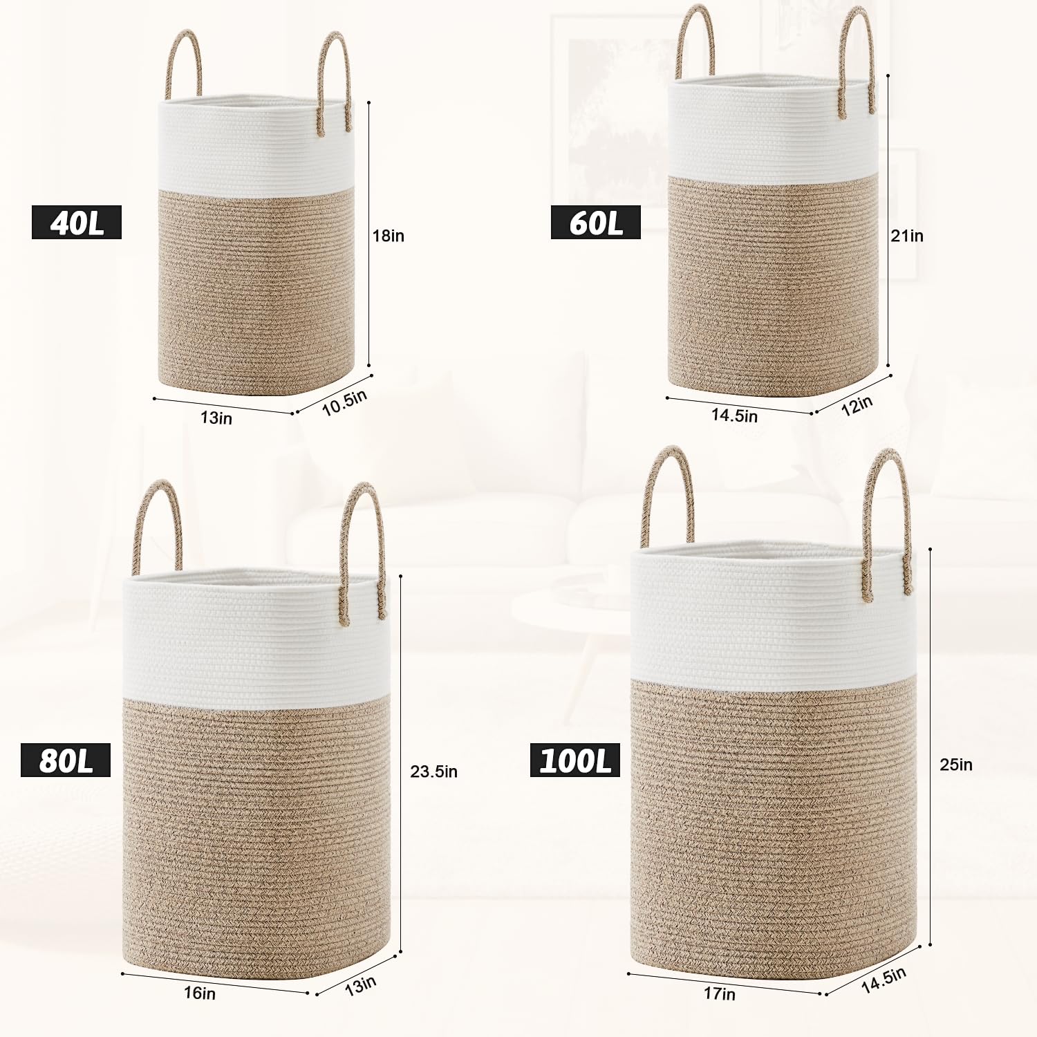 Handwoven Artfeel basket promotes airflow to reduce dampness