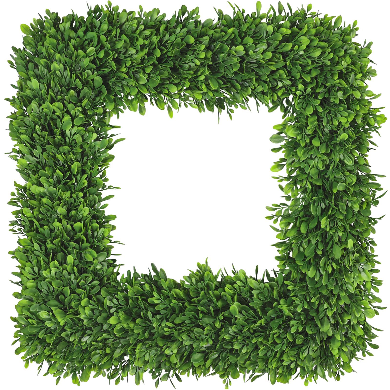 Artgar 20Inch Boxwood Wreath on the front door for year-round curb appeal