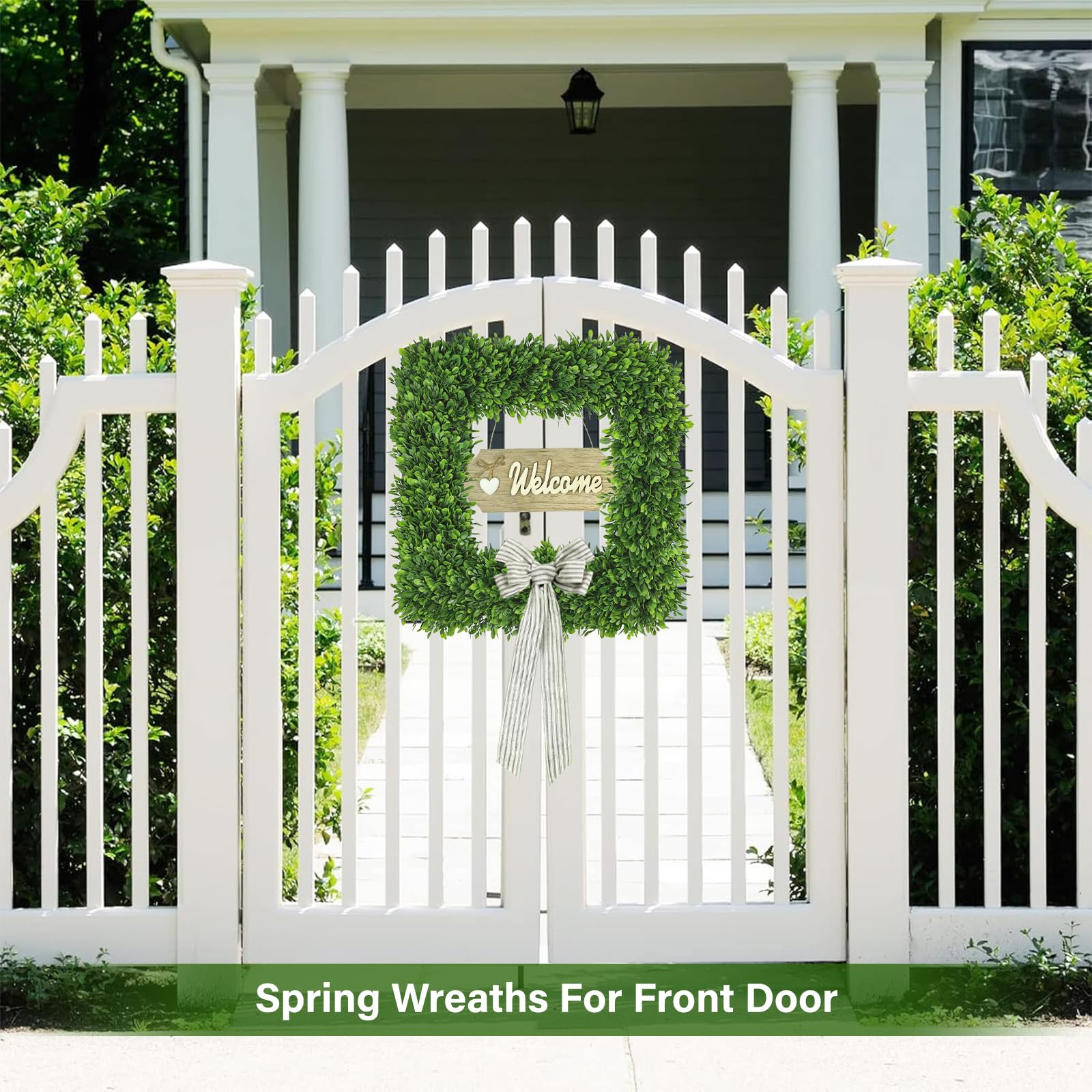 Artgar square layout wreath offering diamond or square hanging options