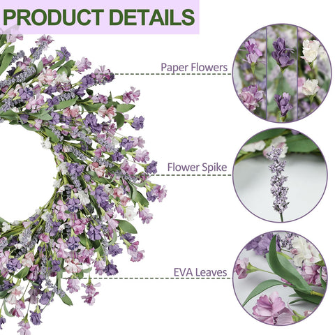 Artgar Eva leaves and paper flowers add vibrant texture and long-lasting color