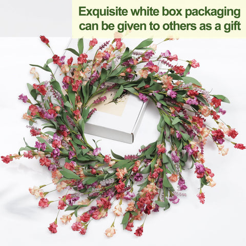 Detail of Artgar wreath leaves shows durable EVA foliage for long-lasting decor.