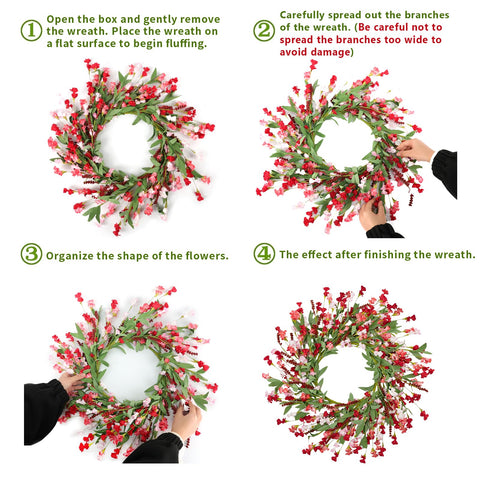 Artgar wreath shipped in a protective 12-inch box for safe transit