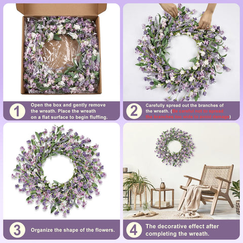 Artgar wreath packaging 12-inch box protects during transit
