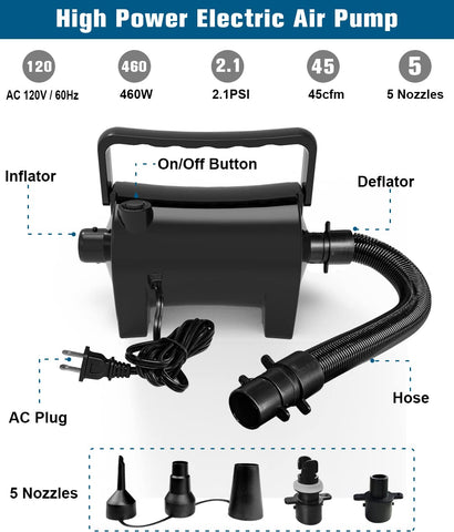 Artigarden electric air pump compact size for easy storage