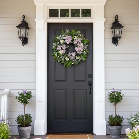 ARTINCRAFIO ready-to-hang wreath with built-in loop for easy setup